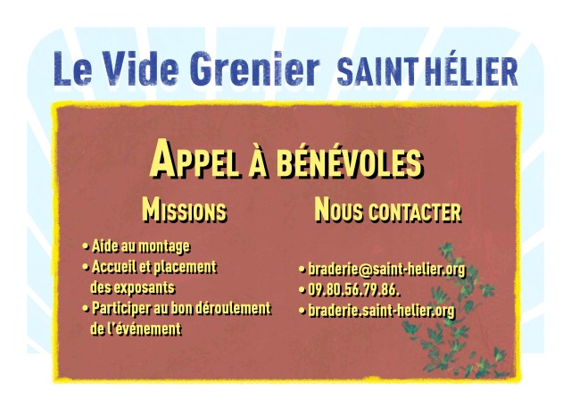Affiche de l'appel à bénévoles